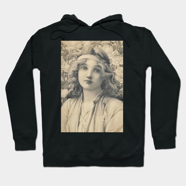 The Rose Maiden, Henry Ryland (1856-1924) Hoodie by immortalpeaches